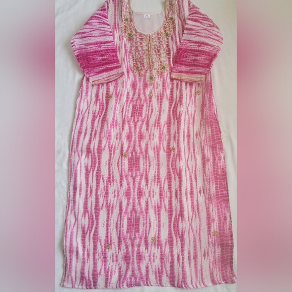 Bandhani tye dye shibori print kurta/ Jaipur kurta - Picture 2 of 2
